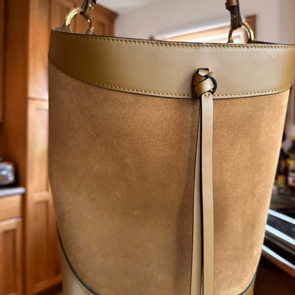 ULLA Johnson Elegant Tapenade Suede Bucket Bag 💼 Adorable Bag - Picture 12 of 16